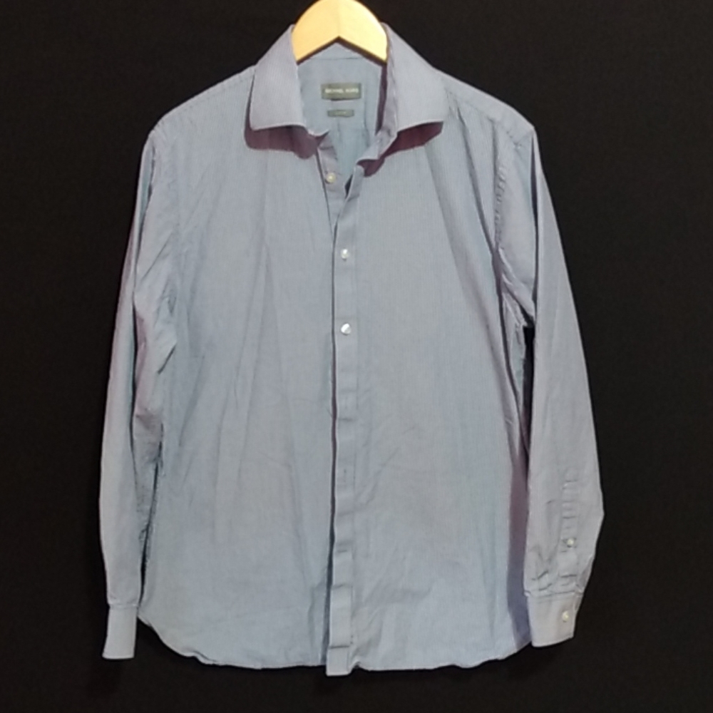 Men's Michael Kors blue shirt sz 16 34/35